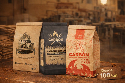 ¿Cuánto cuestan las bolsas de papel kraft para carbón en Chile?